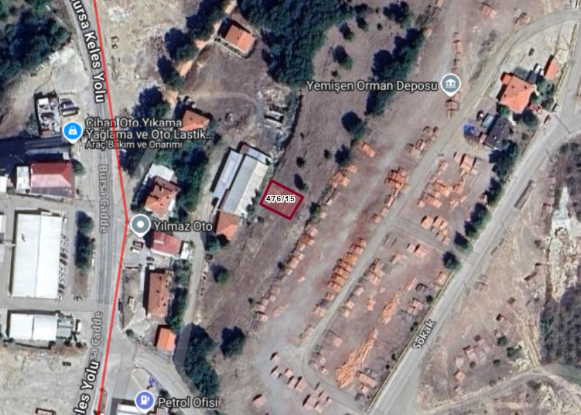 BURSA KELES YENİCE KÖYÜNDE 235  M² ARSA  SATILIKTIR