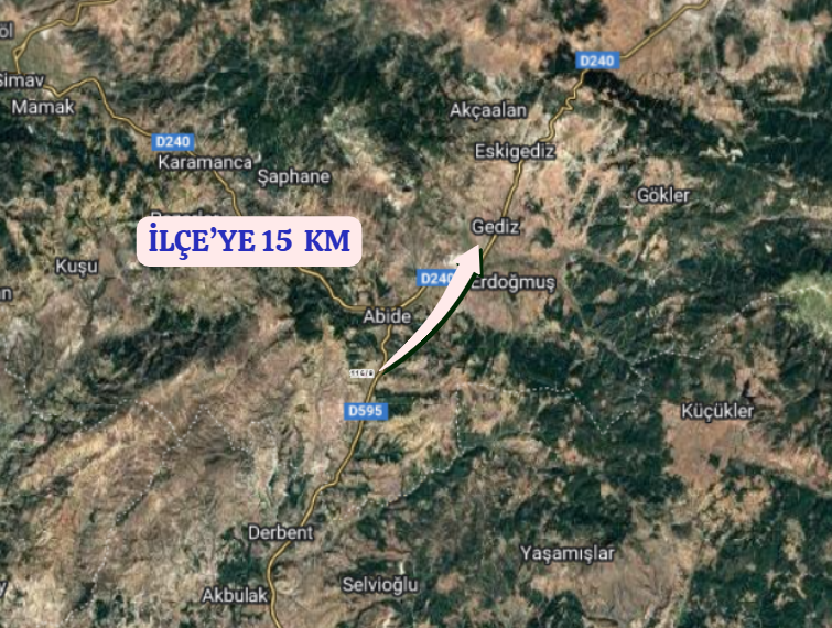 KÜTAHYA GEDİZ GÖLCÜK  KÖYÜNDE 604 M²  TARLA  SATILIKTIR - KÜTAHYA GEDİZ fotoğraf 6