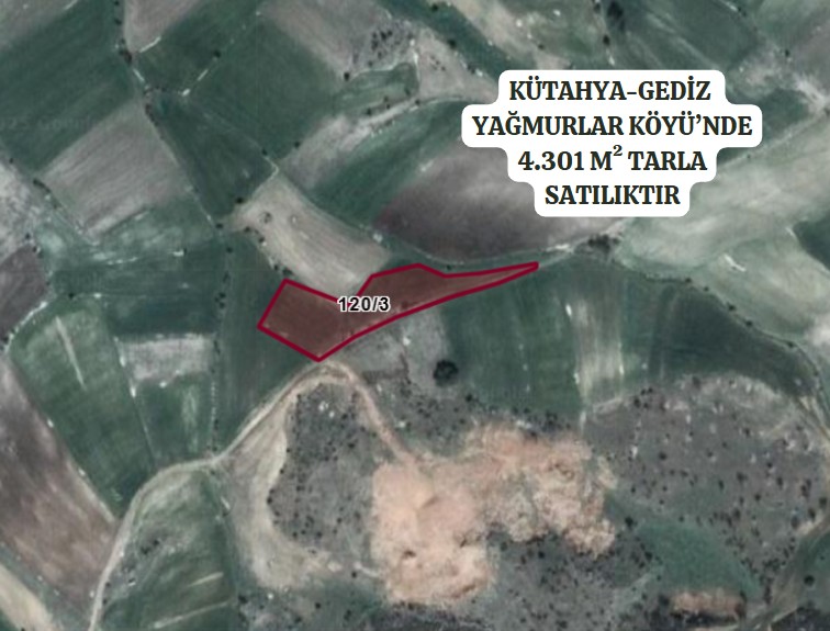 KÜTAHYA GEDİZ YAĞMURLAR'DA 4.301M² TARLAMIZ SATILIKTIR - KÜTAHYA GEDİZ fotoğraf 2