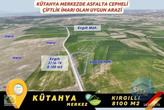 🚨 KÜTAHYA MERKEZ'DE 8.100 M² ÇİFTLİK VE PROJE YAPIMINA UYGUN HARİKA ARAZİ 🚨 - KÜTAHYA MERKEZ fotoğraf 31