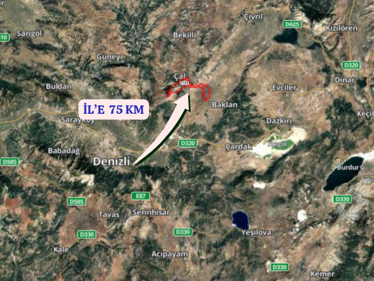 DENİZLİ ÇAL YUKARISEYİT KÖYÜNDE 1.496 M²  TARLA SATILIKTIR - DENİZLİ ÇAL fotoğraf 9