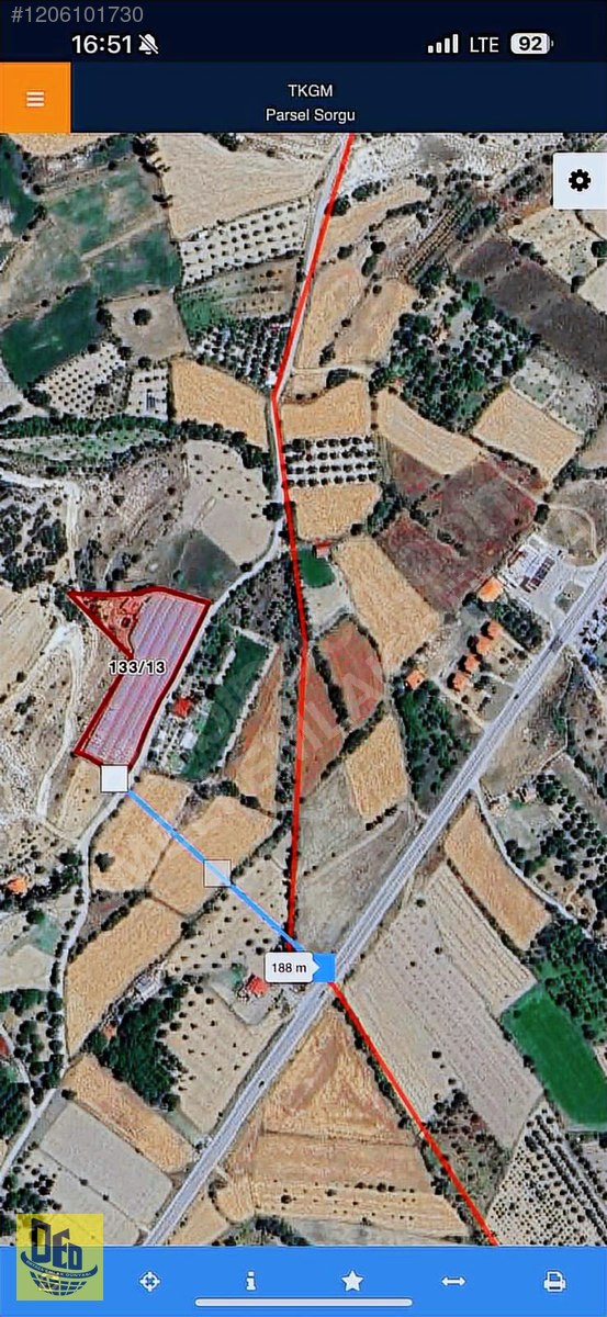 ÇAMELİ YUMRUTAŞ 5.472m2 TARLA İÇİNDE 4000m2 SERA TESİSİ - DENİZLİ ÇAMELİ fotoğraf 5