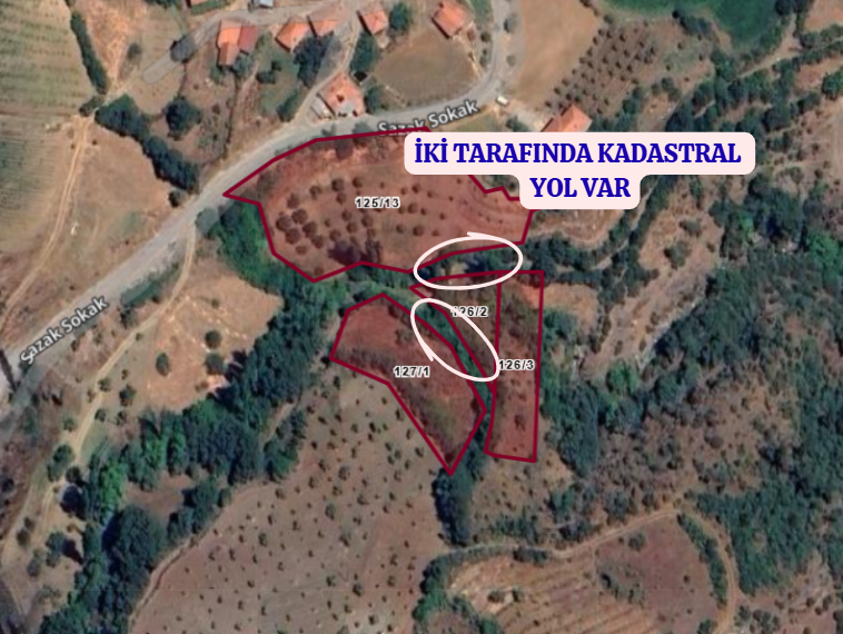BALIKESİR BİGADİÇ KIZILÇUKUR KÖYÜNDE  578  M² ARSA  SATILIKTIR - BALIKESİR BİGADİÇ fotoğraf 3