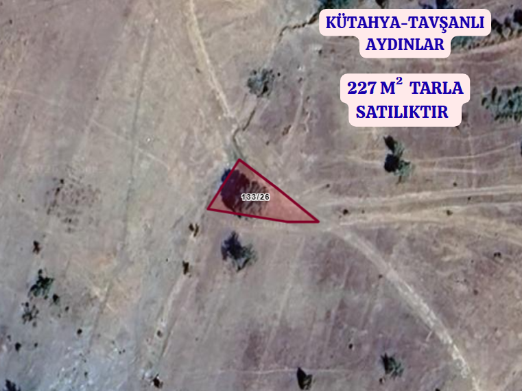 KÜTAHYA TAVŞANLI AYDINLAR  KÖYÜNDE 227 M²  TARLA  SATILIKTIR - KÜTAHYA TAVŞANLI fotoğraf 2