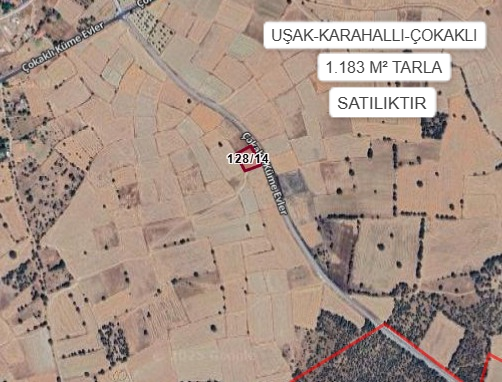 UŞAK KARAHALLI ÇOKAKLI KÖYÜ’NDE 1183 M² TARLA SATILIKTIR - UŞAK KARAHALLI fotoğraf 2