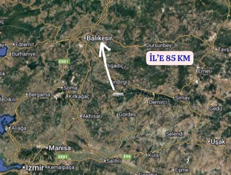BALIKESİR SINDIRGI YÜREĞİL   KÖYÜNDE 882 M²  TARLA  SATILIKTIR - BALIKESİR SINDIRGI fotoğraf 6