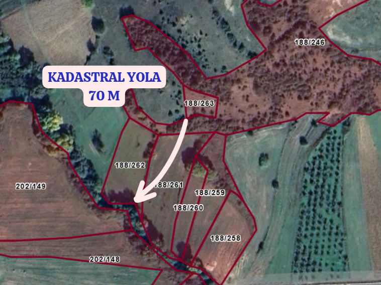 KOCAELİ KANDIRA  AKÇAOVA  KÖYÜNDE 421 M²  TARLA  SATILIKTIR - KOCAELİ KANDIRA fotoğraf 3