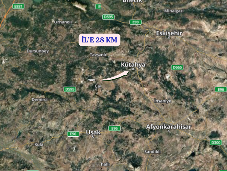 KÜTAHYA EMET DÜŞECEK  KÖYÜNDE 848 M² TARLA  SATILIKTIR - KÜTAHYA EMET fotoğraf 6