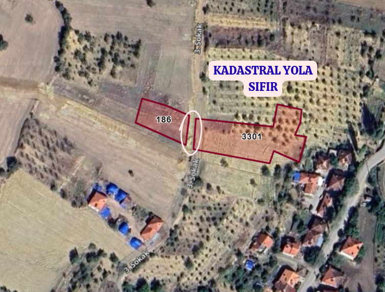 KÜTAHYA GEDİZ KIZILÜZÜM  KÖYÜNDE  972  M²  TARLA  SATILIKTIR - KÜTAHYA GEDİZ fotoğraf 3