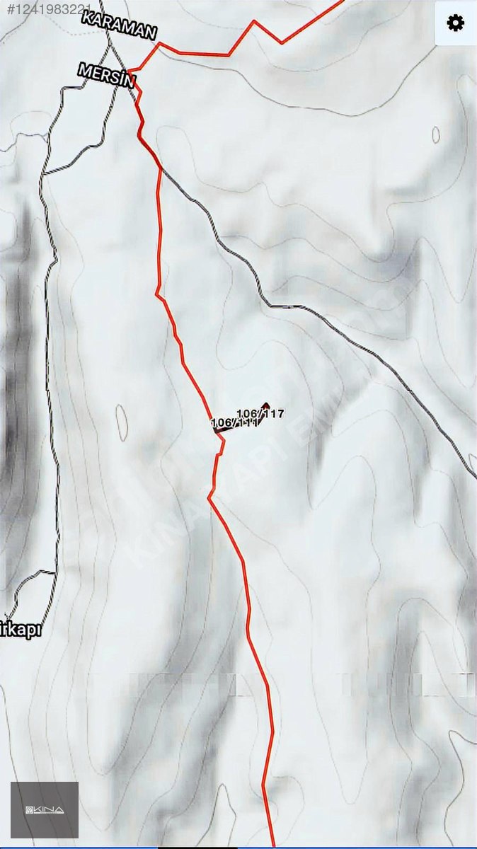 GÜME MAHALLESİ 15,652 M2 KADASTRO YOLU VAR TAMAMI 550.000 TL - MERSİN MUT fotoğraf 5