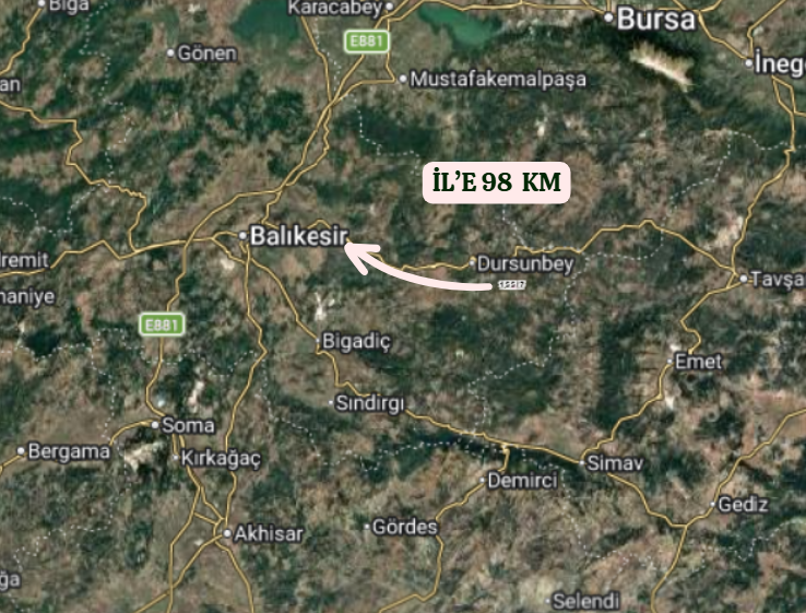 BALIKESİR DURSUNBEY AKYAYLA  KÖYÜNDE  6.069  M²  TARLA  SATILIKTIR - BALIKESİR DURSUNBEY fotoğraf 7