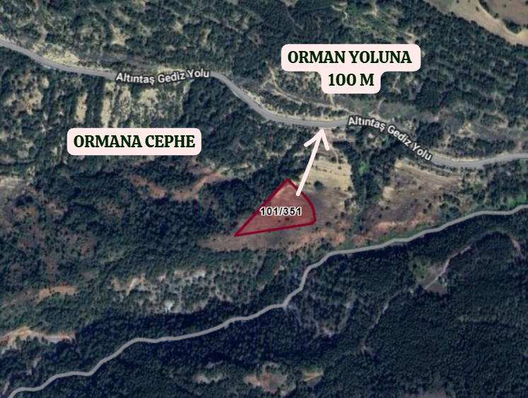 KÜTAHYA GEDİZ ÇUKURÖREN KÖYÜ’NDE 10.379 M² TARLA SATILIKTIR - KÜTAHYA GEDİZ fotoğraf 3