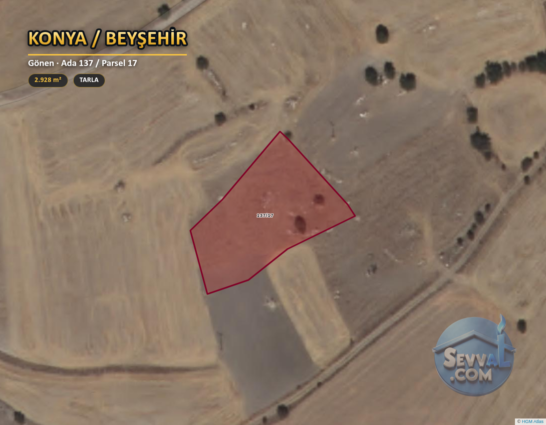 KONYA BEYŞEHİR GÖNEN 2.929 m² SATILIK ARSA - KONYA BEYŞEHİR fotoğraf 2