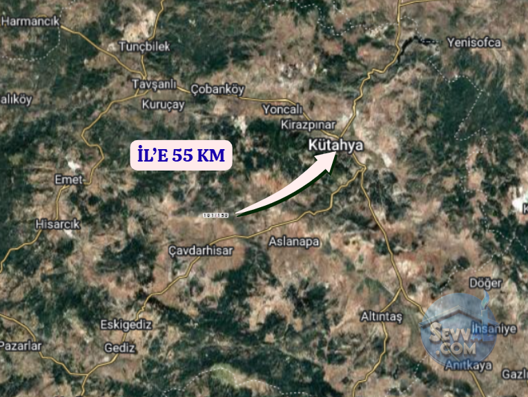 KÜTAHYA ÇAVDARHİSAR EFELER  KÖYÜNDE 2.495 M²  TARLA  SATILIKTIR - KÜTAHYA ÇAVDARHİSAR fotoğraf 6