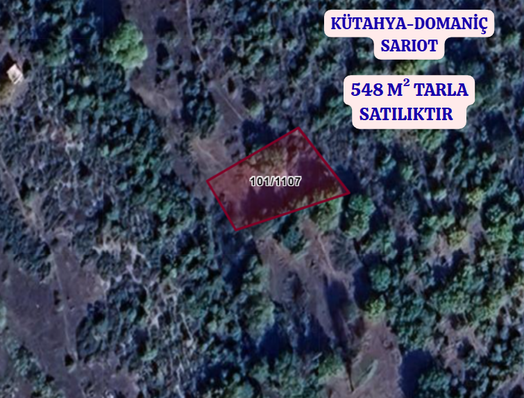 KÜTAHYA DOMANİÇ SARIOT  KÖYÜNDE 548 M²  TARLA SATILIKTIR - KÜTAHYA DOMANİÇ fotoğraf 2