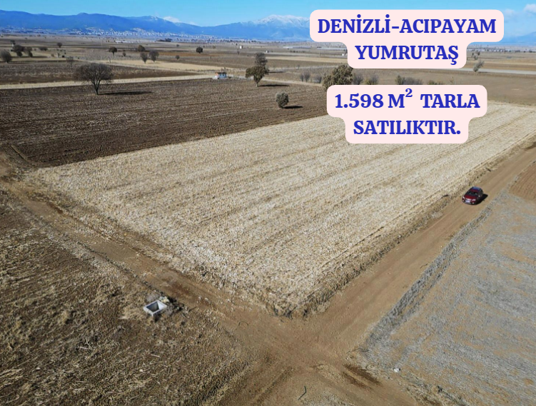 DENİZLİ ACIPAYAM YUMRUTAŞ  MAHALLESİ  1.598  M²  TARLA  SATILIKTIR - DENİZLİ ACIPAYAM fotoğraf 2
