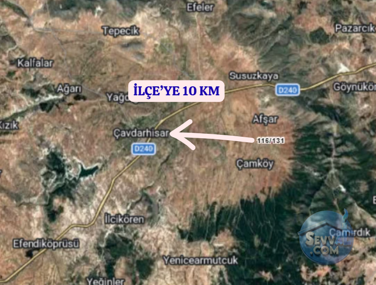 KÜTAHYA ÇAVDARHİSAR GÖKAĞAÇ  KÖYÜNDE  1.013 M²  TARLA SATILIKTIR - KÜTAHYA ÇAVDARHİSAR fotoğraf 6
