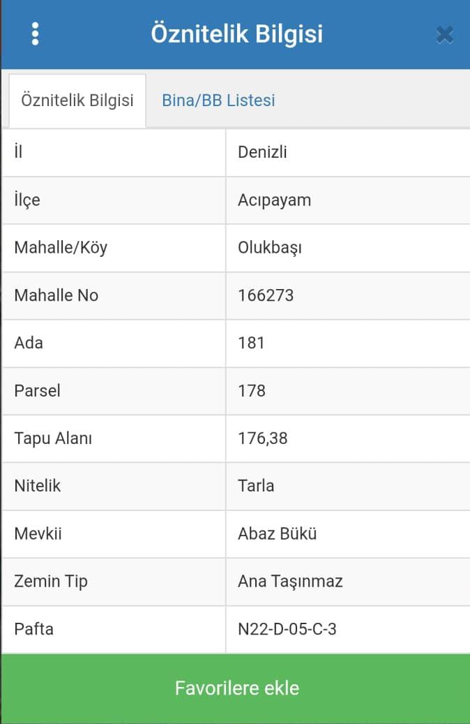 DENİZLİ ACIPAYAM OLUKBAŞI MAH. 176M² TARLA  SATILIKTIR