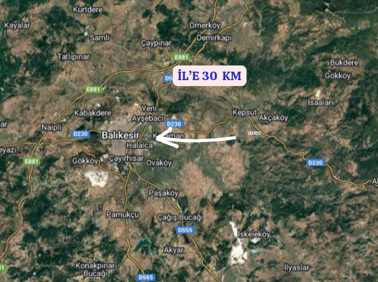 BALIKESİR KEPSUT KARAÇALTI  KÖYÜNDE 991 M² TARLA SATILIKTIR - BALIKESİR KEPSUT fotoğraf 6