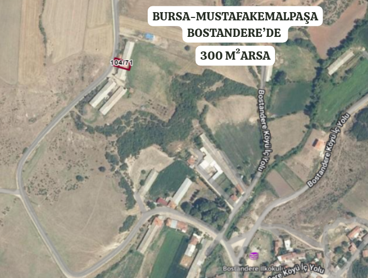BURSA MUSTAFAKEMALPAŞA BOSTANDERE KÖYÜ’NDE 300 M²  ARSA SATILIKTIR - BURSA MUSTAFAKEMALPAŞA fotoğraf 2