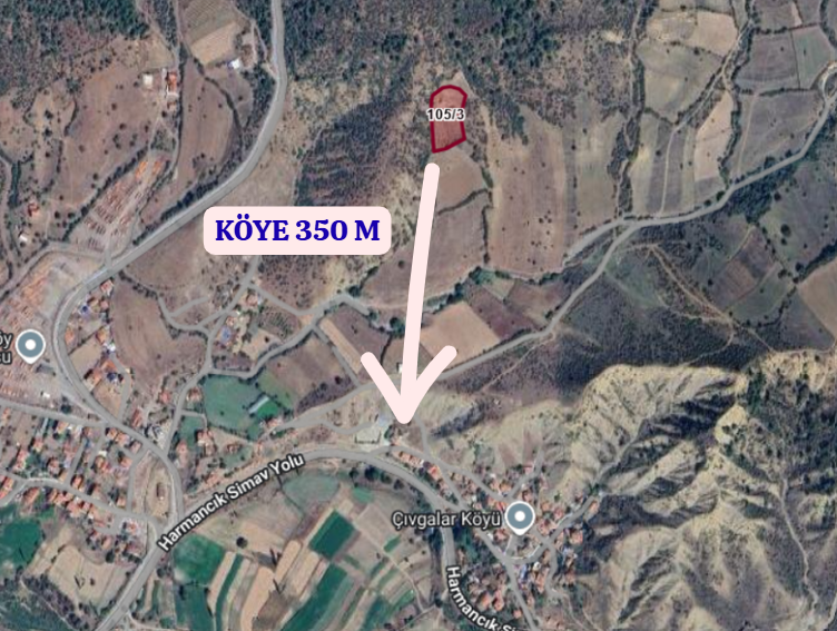 KÜTAHYA TAVŞANLI BALIKÖY,ÇIVGALAR  KÖYÜNDE 3.636 M²  TARLA SATILIKTIR - KÜTAHYA TAVŞANLI fotoğraf 4