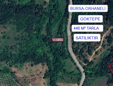 BURSA ORHANELİ GÖKTEPE MAHALLESİNDE 446M² TARLA SATILIKTIR - BURSA ORHANELİ fotoğraf 3