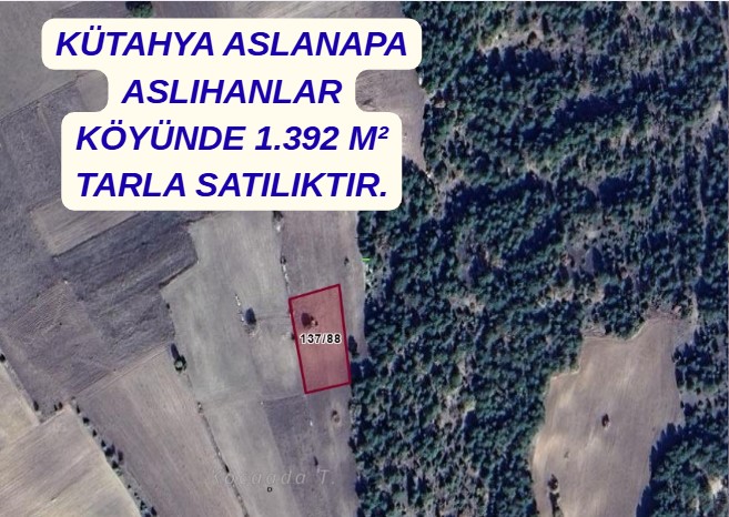 KÜTAHYA ASLANAPA ASLIHANLAR KÖYÜNDE 1.392 M² TARLA SATILIKTIR. - KÜTAHYA ASLANAPA fotoğraf 4
