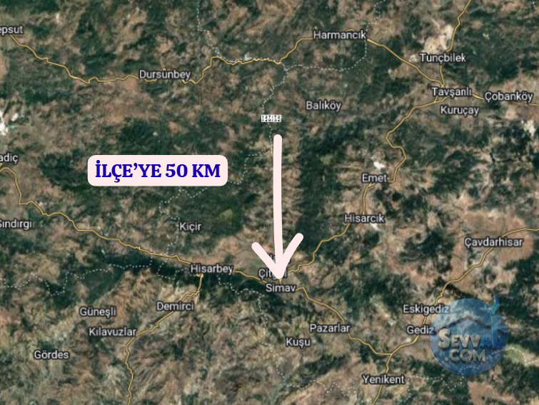 KÜTAHYA SİMAV BEDİRLER  KÖYÜNDE  248 ,86 VE 250 M²  TARLA SATILIKTIR - KÜTAHYA SİMAV fotoğraf 10