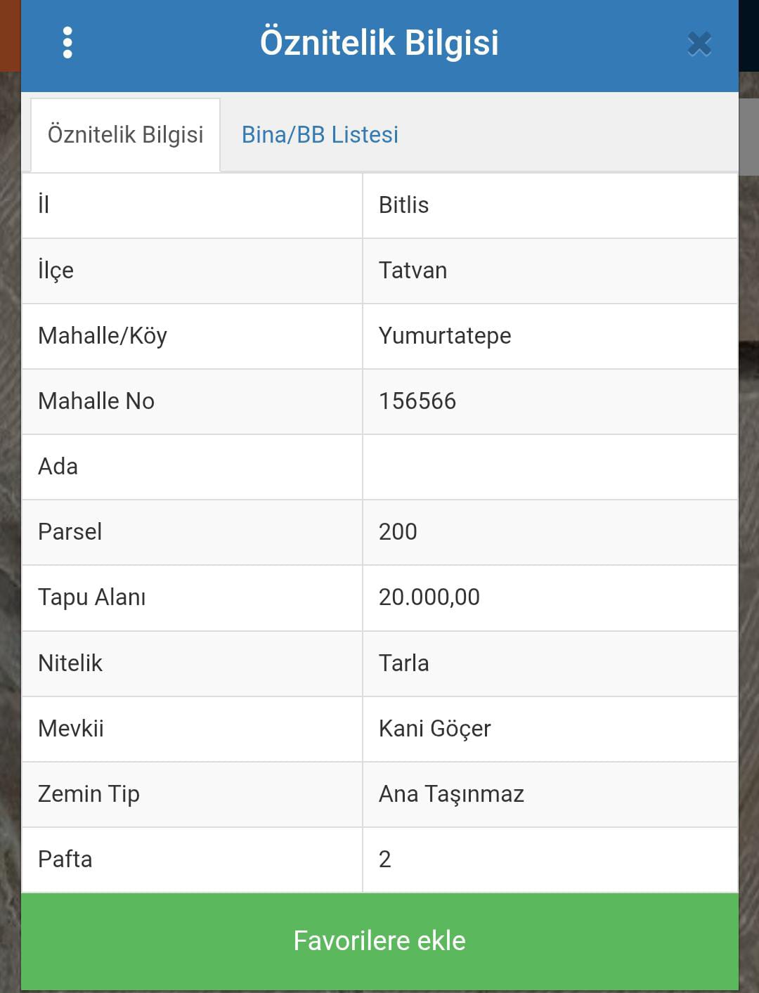 Yumurta tepe hobi bahçesi 490 M² SATILIK  - BİTLİS TATVAN fotoğraf 2
