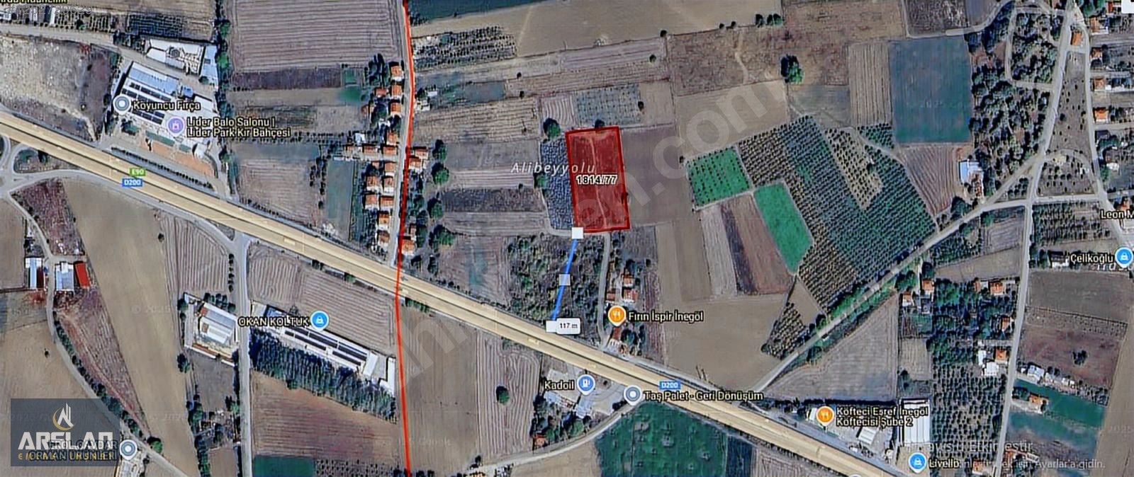 ARSLAN EMLAK'TAN İNEGÖL BİLAL KÖYDE 7613 M² SATILIK TARLA - BURSA İNEGÖL fotoğraf 13