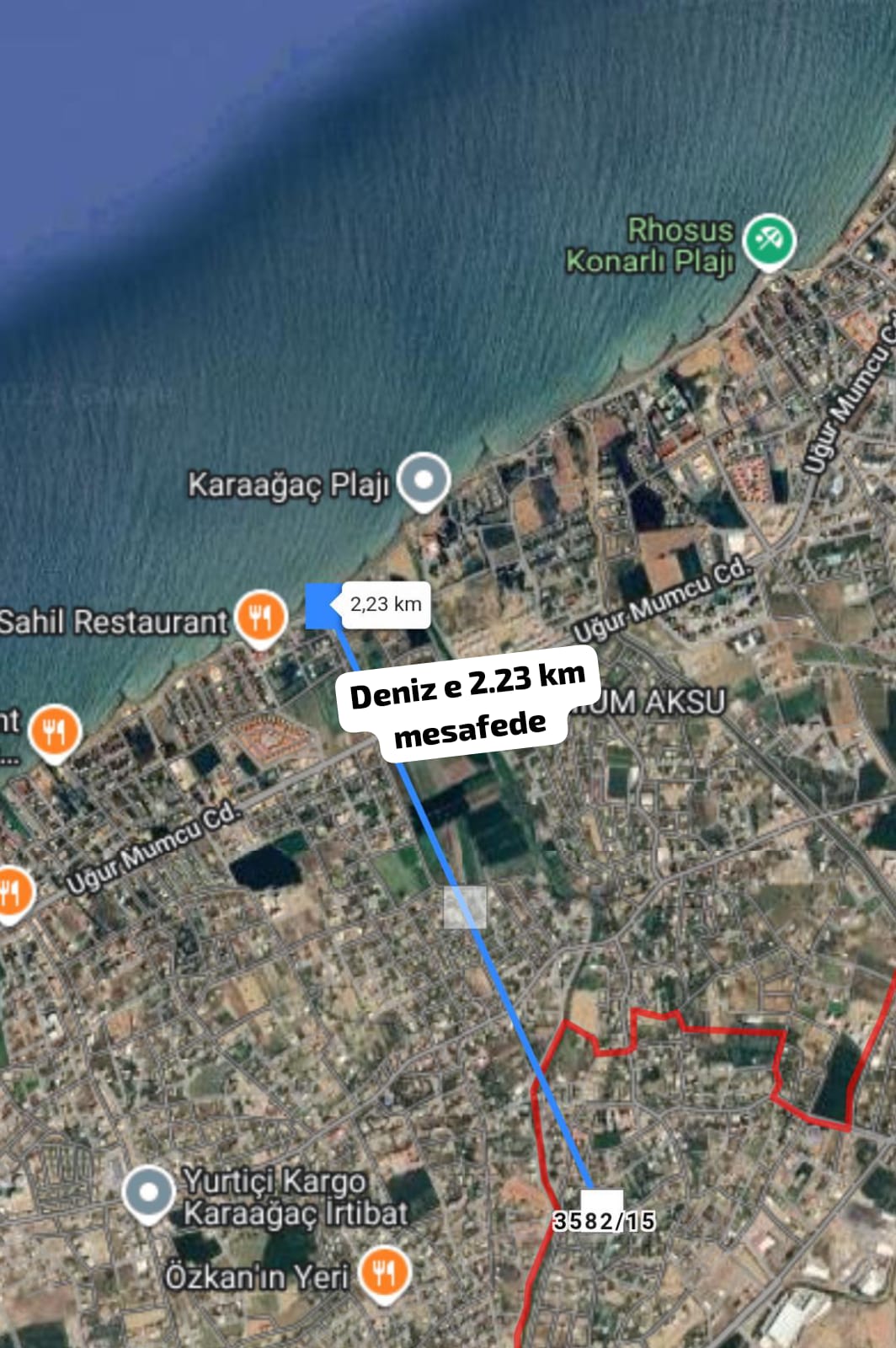 SATILIK ARSA 470 M²  Hatay / Arsuz / Nardüzü Mh. - HATAY ARSUZ fotoğraf 4