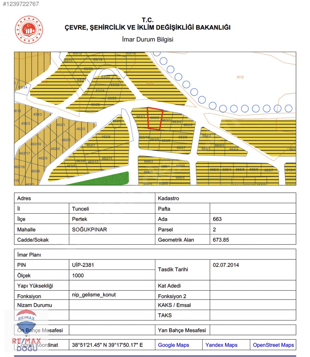 REMAX DOĞU'DAN PERTEK KÖPRÜSÜ GÜZERGAHINA YAKIN SATILIK ARSA - TUNCELİ PERTEK fotoğraf 4