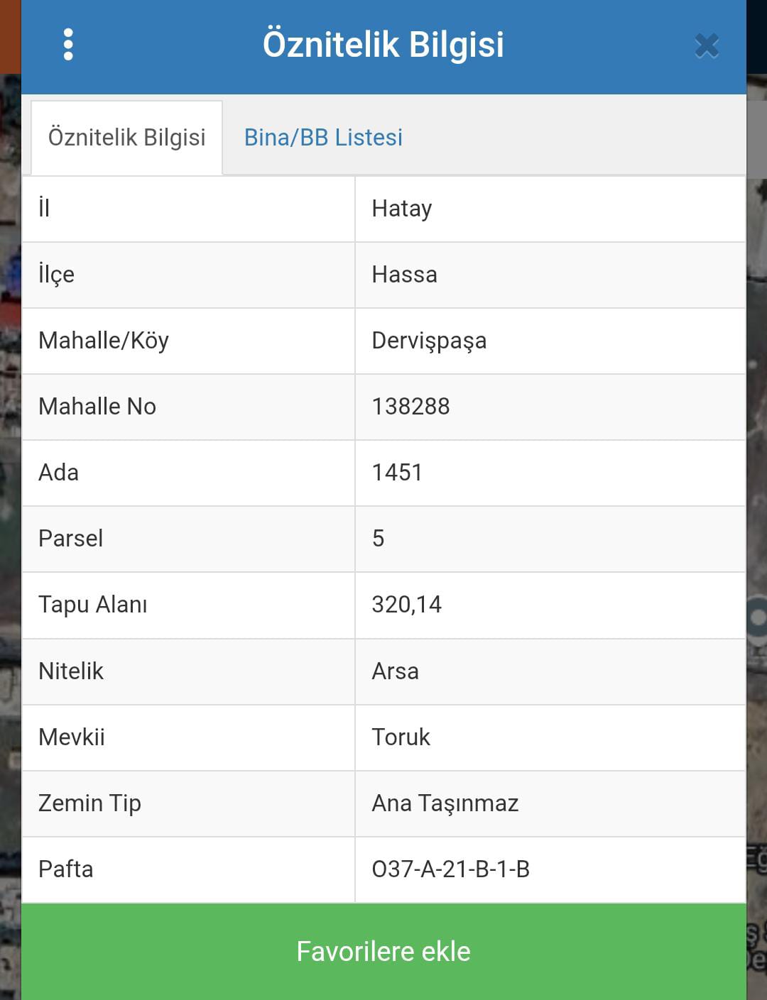 SATILIK ARSA 325 M² Hatay / Hassa / Derviş Paşa Mh.  - HATAY HASSA fotoğraf 3