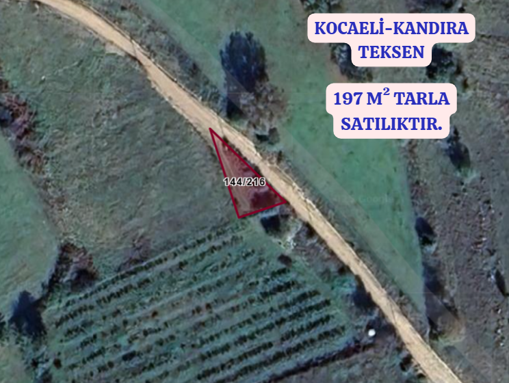 KOCAELİ KANDIRA TEKSEN   KÖYÜNDE 197  M²  TARLA  SATILIKTIR - KOCAELİ KANDIRA fotoğraf 2