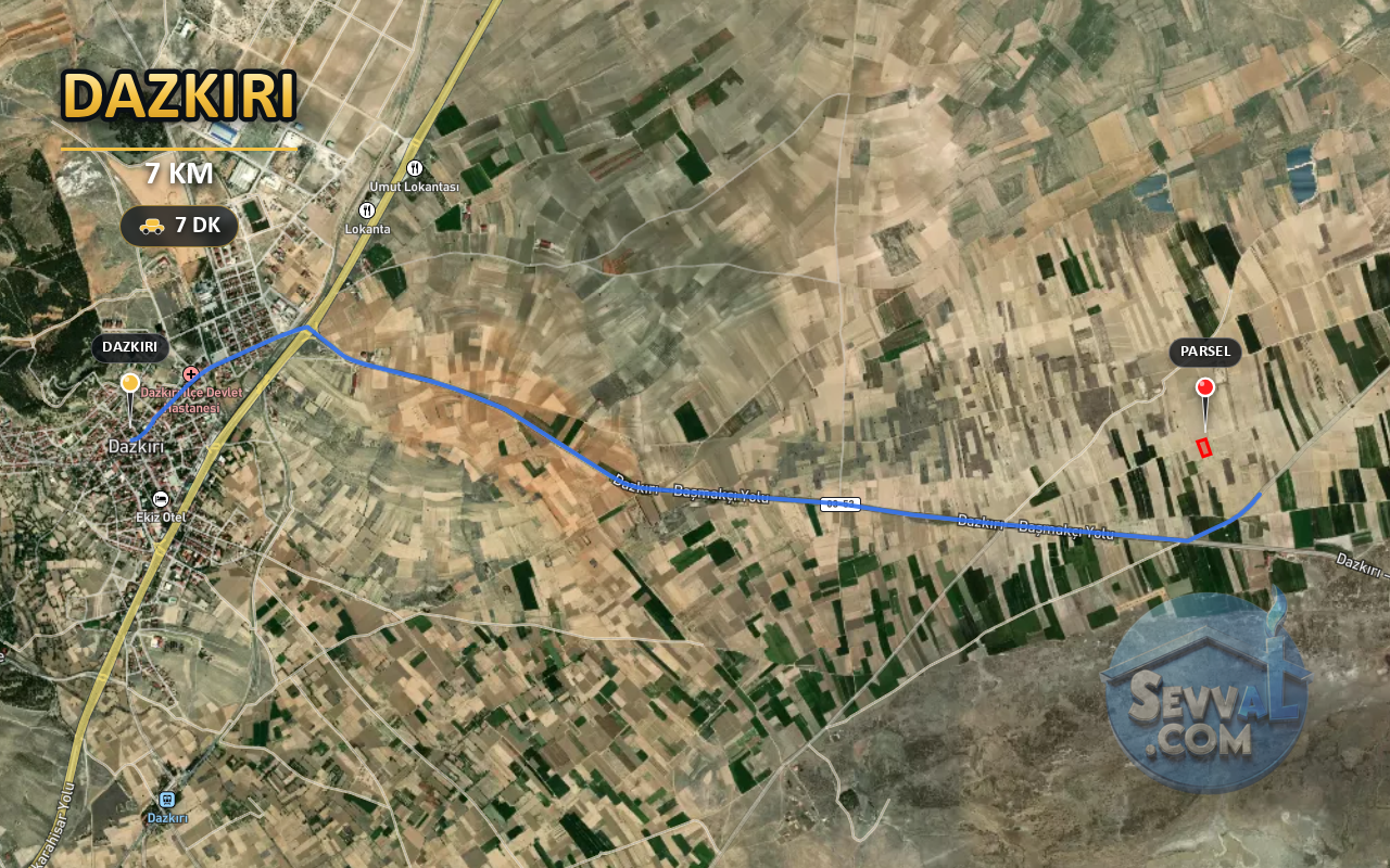 AFYONKARAHİSAR DAZKIRI YÜREĞİL 3.900 m² SATILIK ARSA - AFYONKARAHİSAR DAZKIRI fotoğraf 5