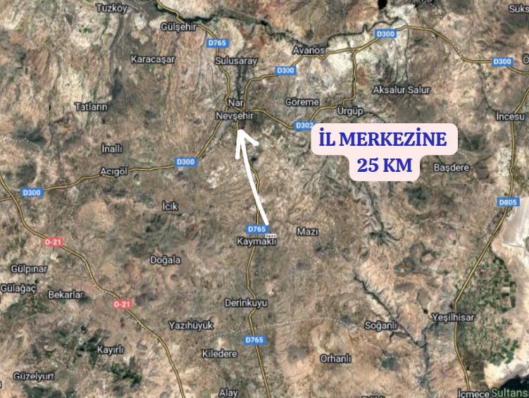 NEVŞEHİR MERKEZ KAYMAKLI  KÖYÜNDE 1.732  M² TARLA  SATILIKTIR - NEVŞEHİR MERKEZ fotoğraf 6
