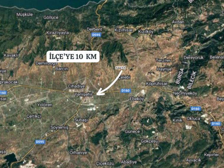 BURSA YENİŞEHİR ÇELEBİ  KÖYÜNDE 636  M² TARLA  SATILIKTIR - BURSA YENİŞEHİR fotoğraf 5