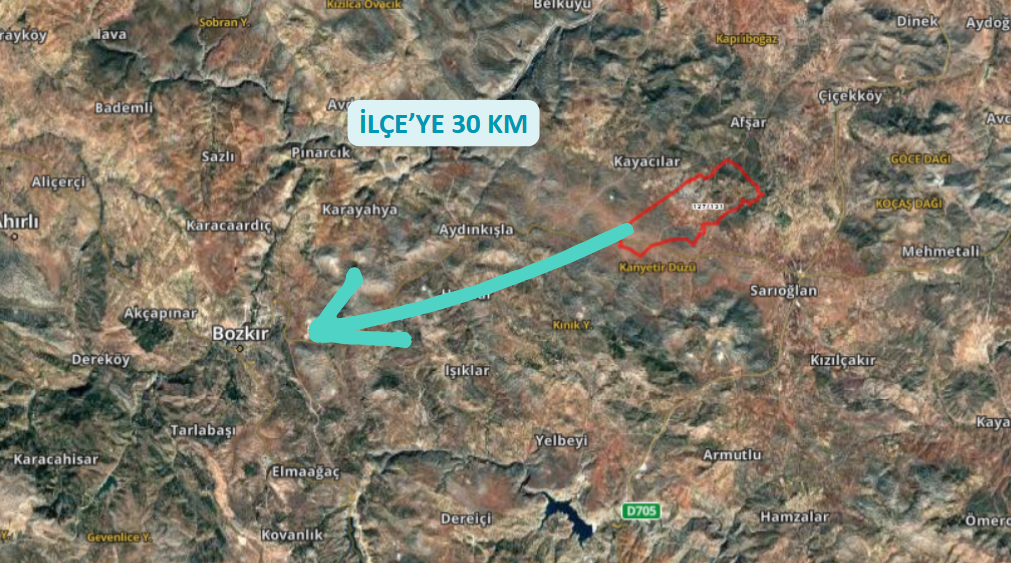 KONYA BOZKIR KİLDERE KÖYÜNDE 909 M² TARLA SATILIKTIR. - KONYA BOZKIR fotoğraf 6