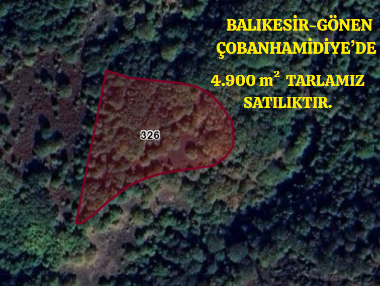 BALIKESİR GÖNEN ÇOBANHAMİDİYE KÖYÜNDE 4.900 M² TARLA SATILIKTIR. - BALIKESİR GÖNEN fotoğraf 2