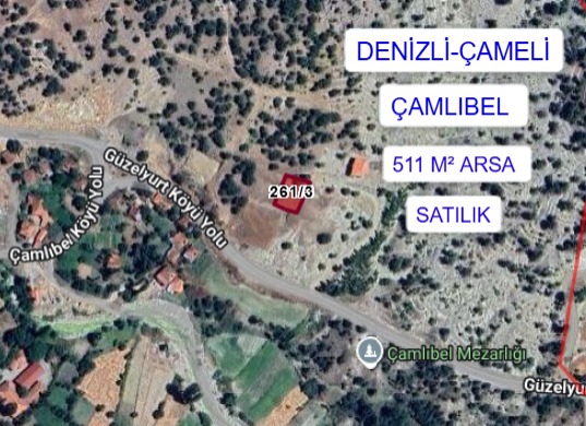 DENİZLİ ÇAMELİ ÇAMLIBEL MAHALLESİNDE  511 M²  ARSAMIZ SATILIKTIR - DENİZLİ ÇAMELİ fotoğraf 4