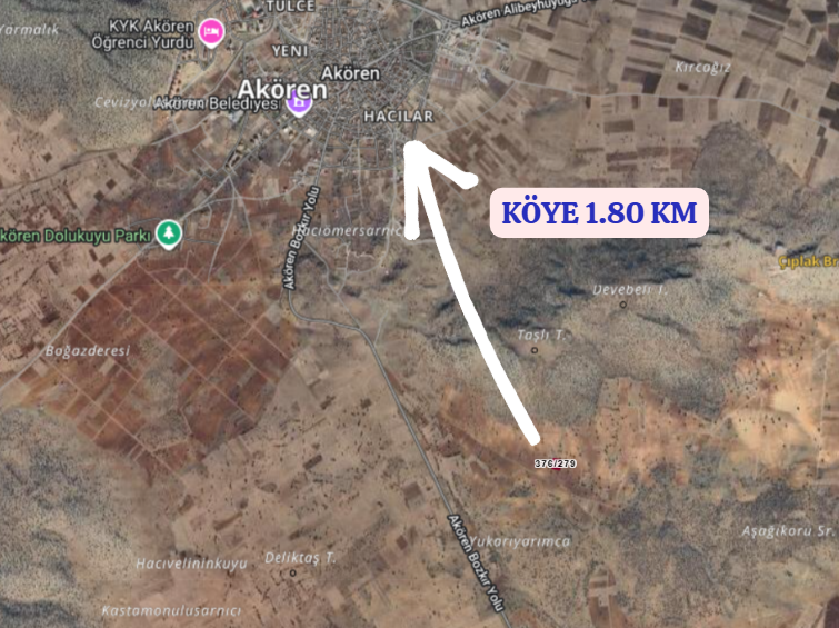 KONYA AKÖREN HACILAR   KÖYÜNDE  2.117  M²  TARLA  SATILIKTIR - KONYA AKÖREN fotoğraf 4