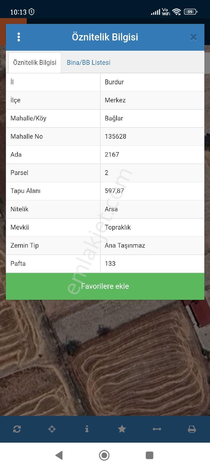 Satılık Arsa - BURDUR MERKEZ fotoğraf 2