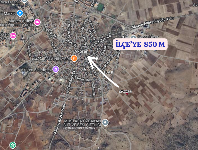 KONYA AKÖREN HACILAR   KÖYÜNDE  1.355  M²  TARLA  SATILIKTIR - KONYA AKÖREN fotoğraf 5