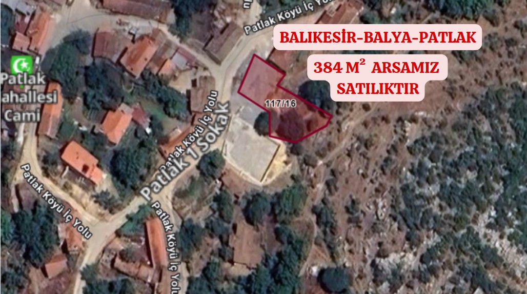 BALIKESİR BALYA PATLAK KÖYÜ’NDE 384 M² ARSA SATILIKTIR - BALIKESİR BALYA fotoğraf 2
