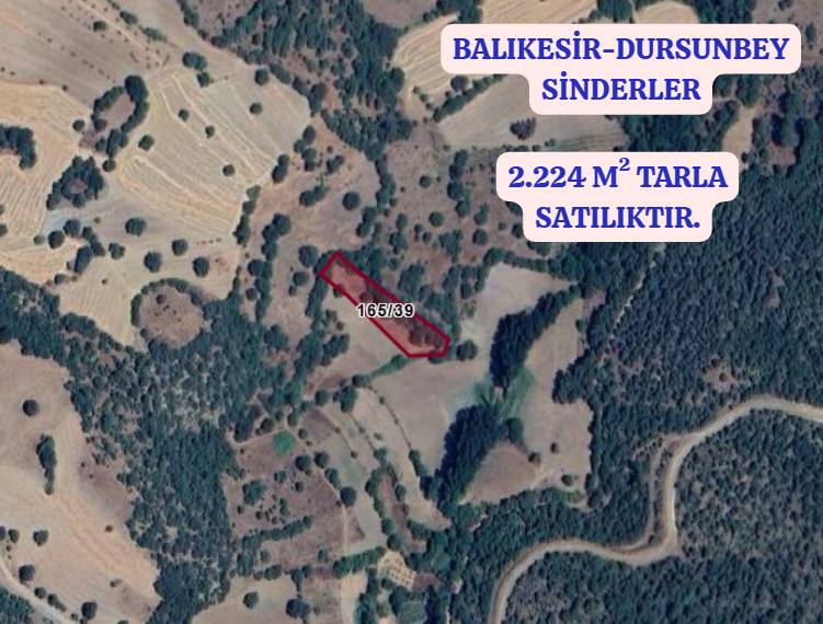 BALIKESİR DURSUNBEY SİNDERLER  KÖYÜNDE 2.224 M² TARLA SATILIKTIR - BALIKESİR DURSUNBEY fotoğraf 2