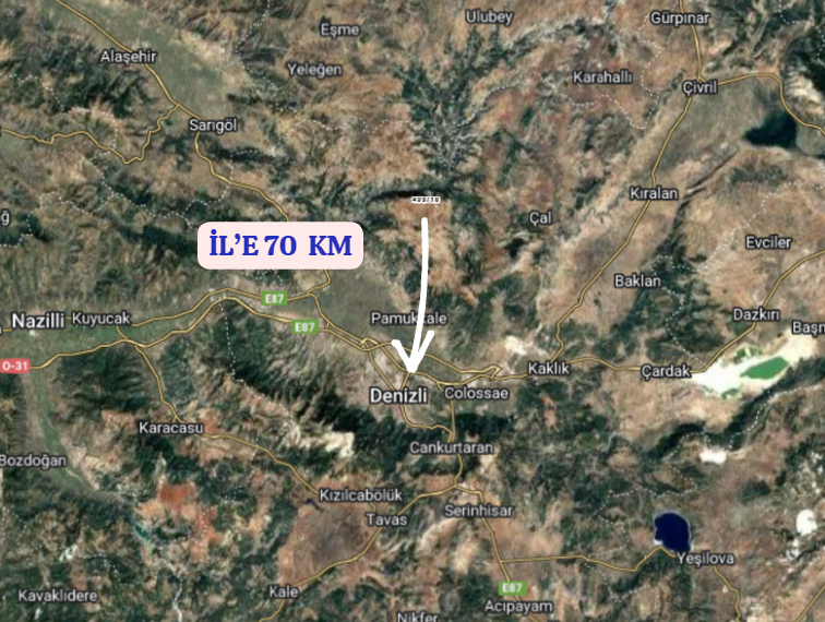 DENİZLİ PAMUKKALE GÖZLER  KÖYÜNDE 285 M² ARSA SATILIKTIR - DENİZLİ PAMUKKALE fotoğraf 7