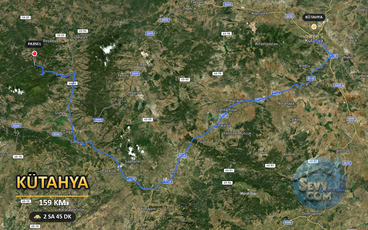 KÜTAHYA SİMAV ÇAMLIK 846 m² SATILIK ARSA - KÜTAHYA SİMAV fotoğraf 3