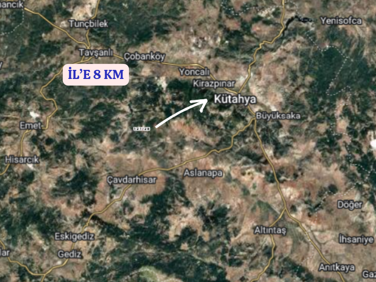 KÜTAHYA ÇAVDARHİSAR GÖKLER  KÖYÜNDE 665  M² ARSA  SATILIKTIR - KÜTAHYA ÇAVDARHİSAR fotoğraf 6