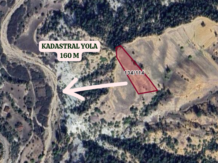 KÜTAHYA GEDİZ KURTÇAM  KÖYÜNDE  4.300   M²  TARLA  SATILIKTIR - KÜTAHYA GEDİZ fotoğraf 3