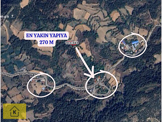 BOLU GÖYNÜK ÇAYLAK KÖYÜNDE 768 M² TARLA SATILIKTIR - BOLU GÖYNÜK fotoğraf 2